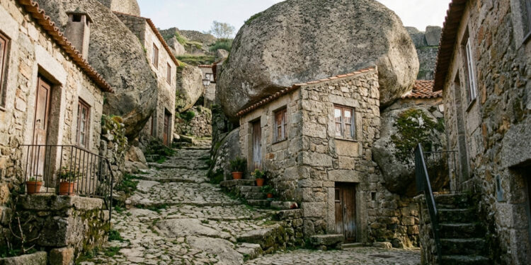 A aldeia portuguesa onde as casas foram encaixadas entre pedras de várias toneladas