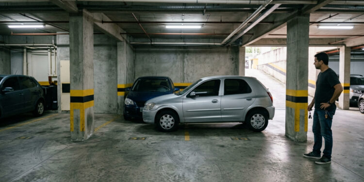Comprador fecha um apartamento na planta e só na entrega descobre que a vaga de garagem é “presa”, atrás do carro do vizinho