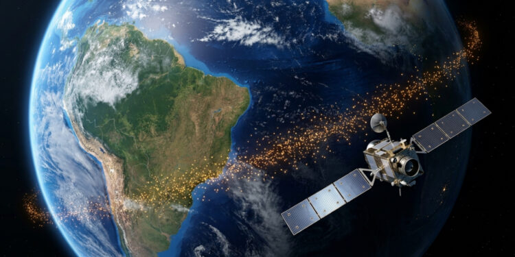 Uma região sobre o Brasil e o Atlântico expõe satélites à radiação mais intensa e pode provocar falhas em equipamentos espaciais
