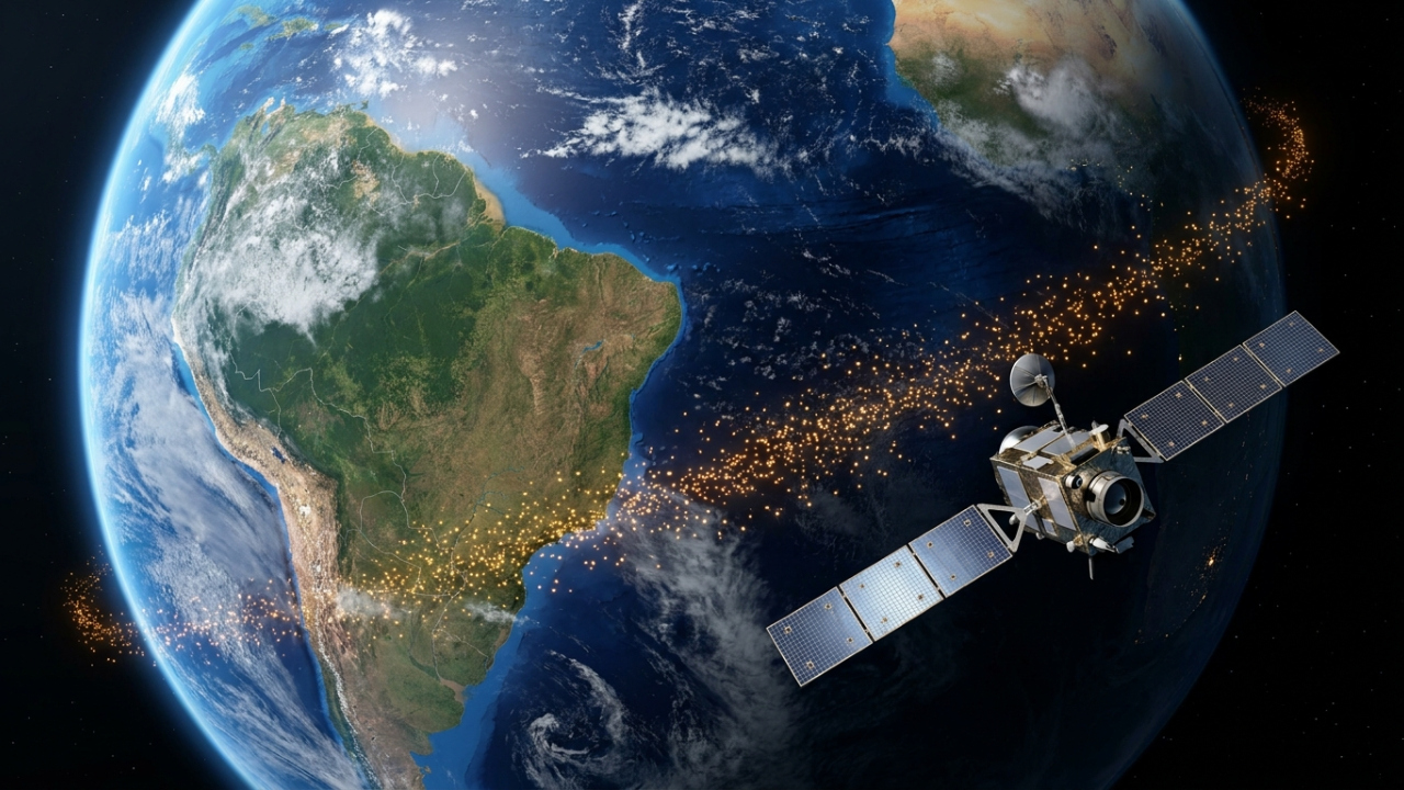 Uma região sobre o Brasil e o Atlântico expõe satélites à radiação mais intensa e pode provocar falhas em equipamentos espaciais