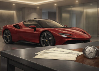 Uma Ferrari de R$ 4 milhões foi negociada por cheques e um relógio de luxo, mas o negócio acabou em disputa envolvendo falsificação