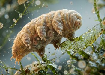 Cientistas colocaram a proteína de um tardígrado japonês em células humanas e o DNA passou a resistir à radiação: o “urso-d’água” de menos de 1 milímetro sobrevive ao vácuo do espaço e a temperaturas acima de 100 °C