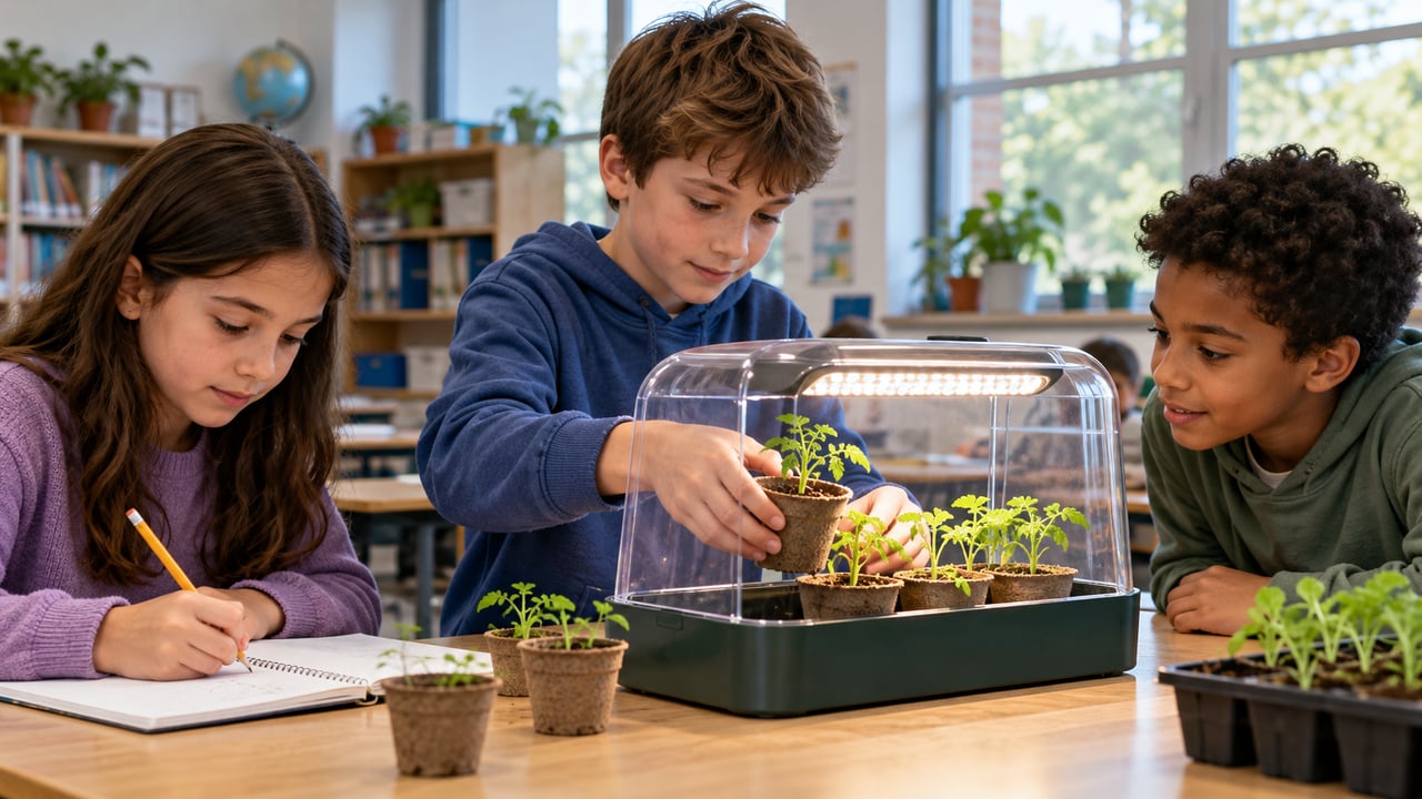 Mais de 120 mil estudantes já testaram plantas em câmaras de cultivo no projeto Growing Beyond Earth, parceria com a NASA