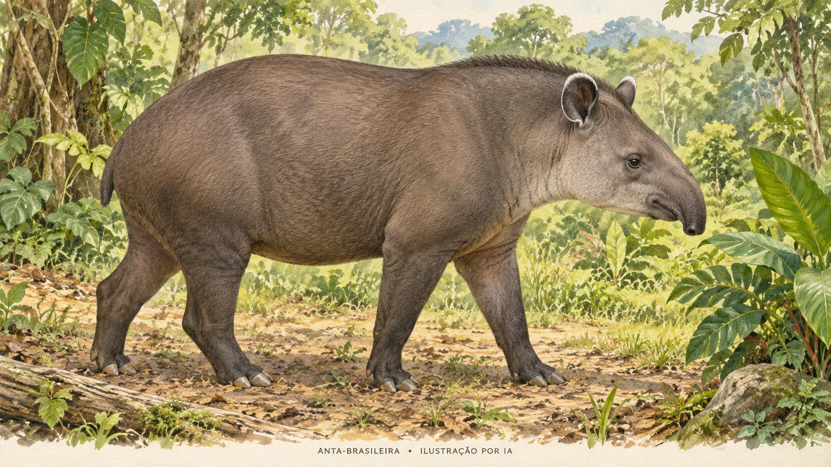 Antas levadas de zoológicos à Mata Atlântica já têm filhotes de segunda geração e ajudam a floresta a se regenerar