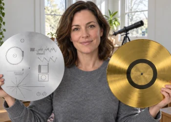 Quem um dia encontrar o Disco de Ouro das Voyager, no espaço desde 1977, vai achar na capa um mapa de 14 pulsares e uma amostra de urânio-238 que serve de relógio