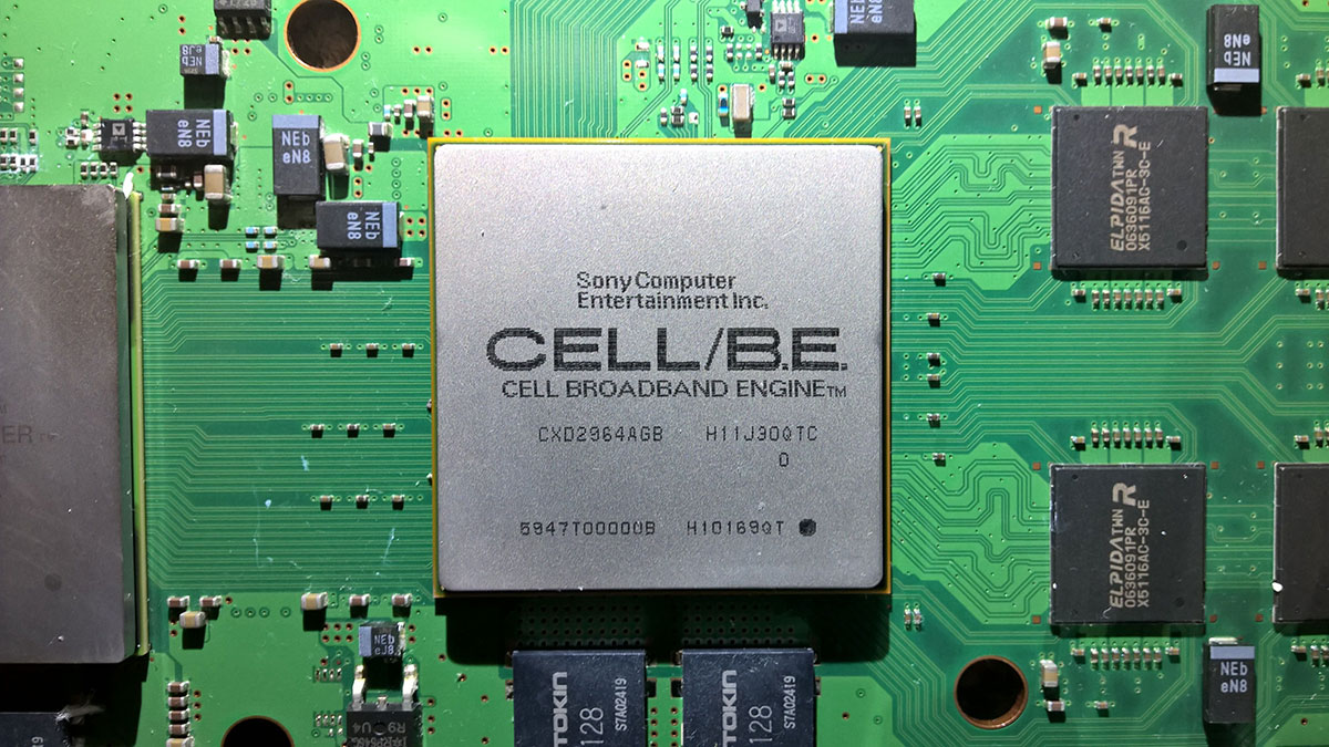 Um processador Cell, o coração do PlayStation 3