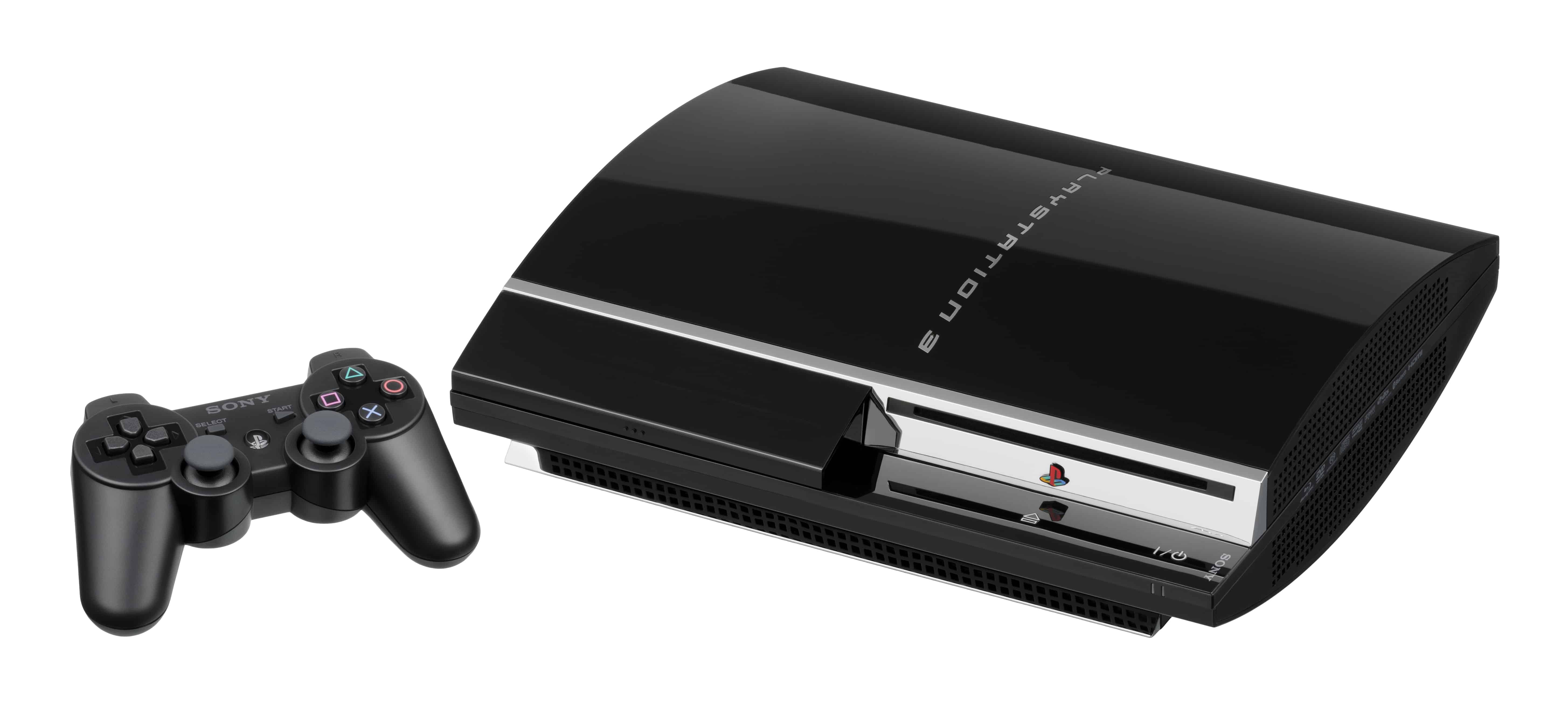 O modelo original do PlayStation 3. Com o tempo, a Sony lançou outros modelos menores e mais leves.