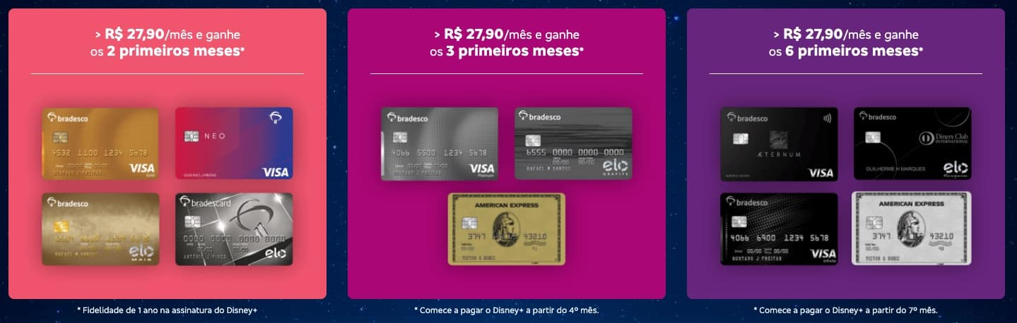 bradesco disney plus star plus