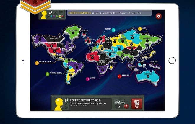 Clássico jogo de tabuleiro "War" ganha versão digital