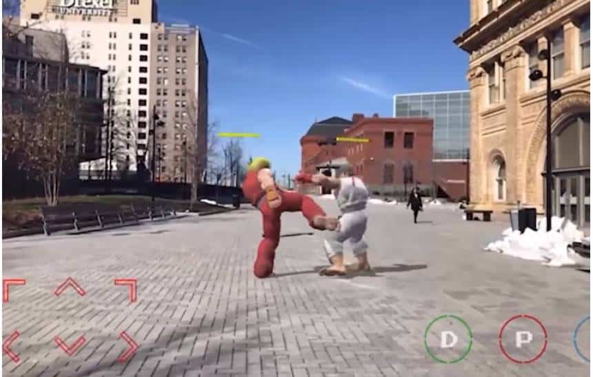 'Street Fighter' se mistura ao mundo real em experimento de realidade aumentada