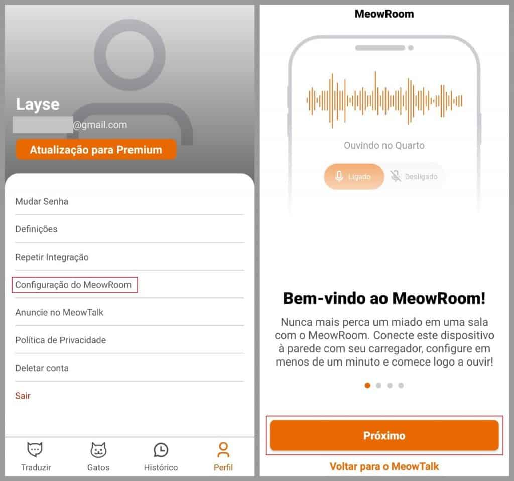 Como usar MeowRoom no MeowTalk