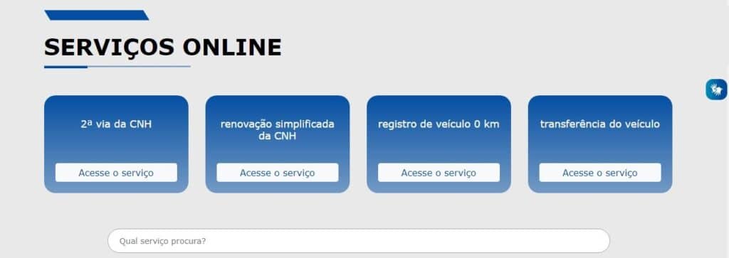 Nova versão do site do Detran-SP