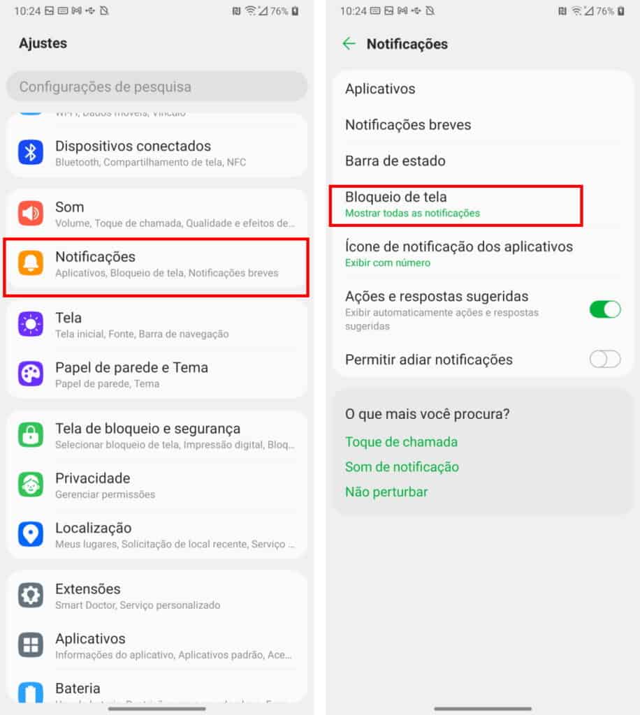 Notificações do Android