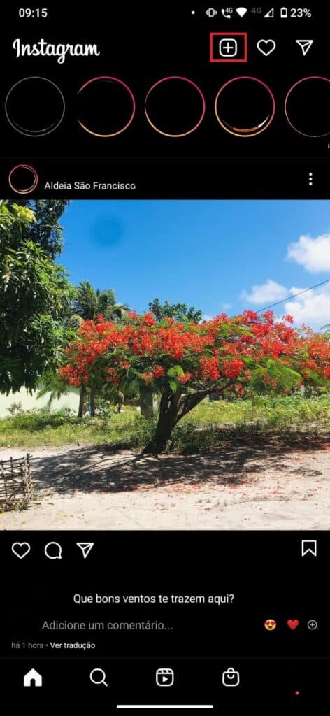 sobrepor imagens nos stories