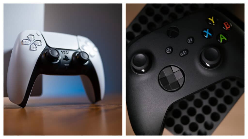 dualsense e xbox controller