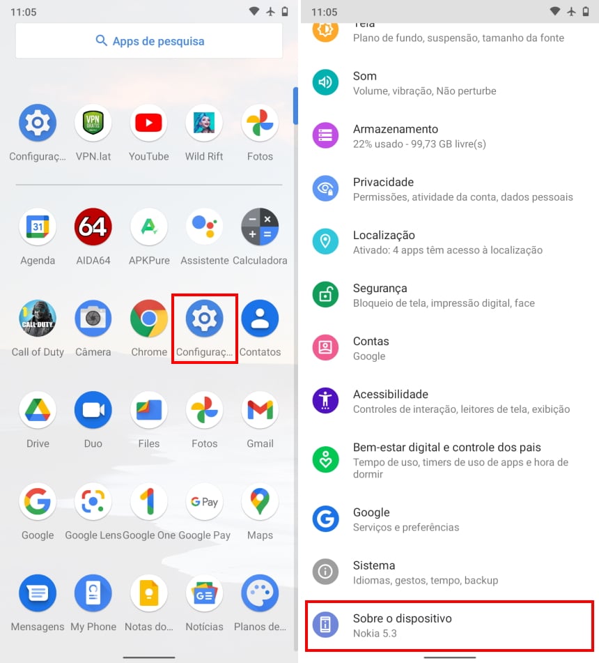 Como definir o nível dos aplicativos em espera no Android - Passo 1