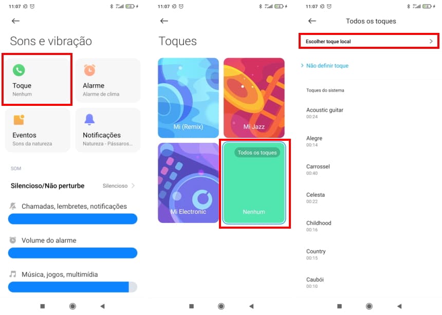 Como colocar uma música para notificações do WhatsApp no Android - Passo 2