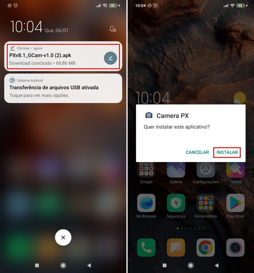 Como instalar o GCam 8.1 no Android - Passo 2