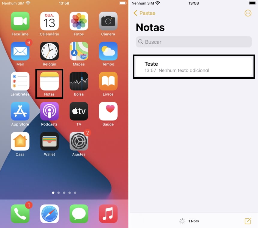 passo1-23 Como proteger notas com senha no iOS