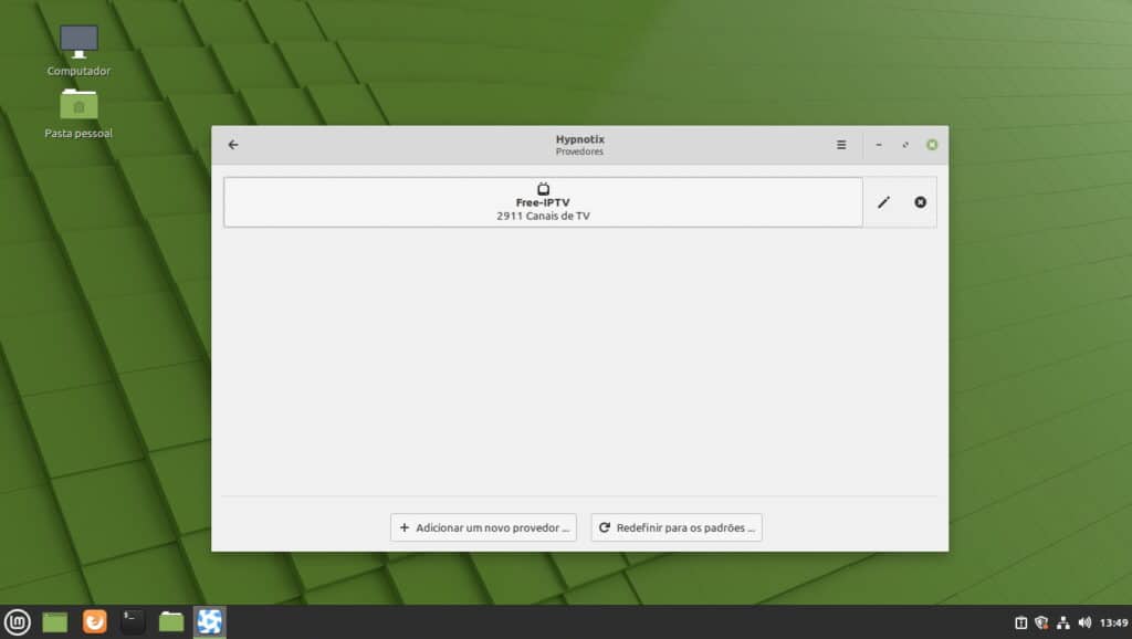 Como assistir a canais de TV aberta no Linux Mint - Passo 6