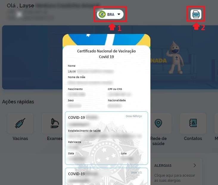 Como emitir certificado de vacina no Conecte Sus