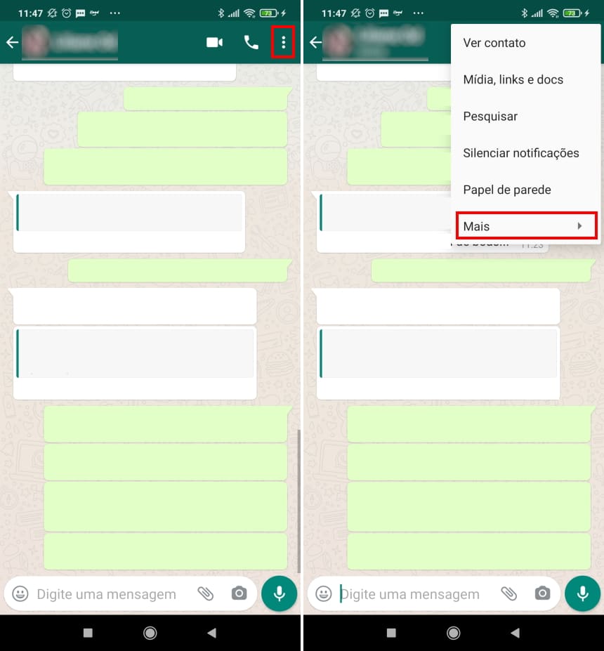 Como criar atalhos para contatos do WhatsApp no Android - Passo 2
