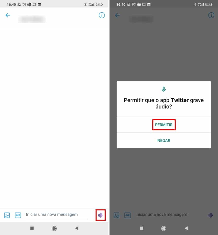 Como mandar mensagens de áudio no Twitter - Passo 3