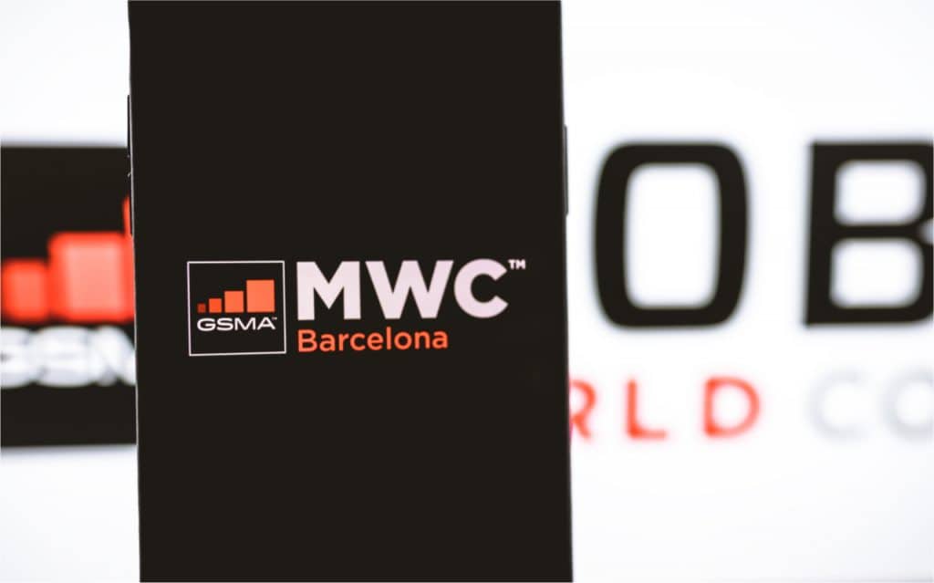Imagem mostra a logomarca da MWC de Barcelona. Organização afirmou que ainda tem intenção de realizar evento em junho