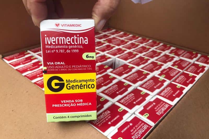 Lote com diversas caixas de ivermectina para combater a Covid-19