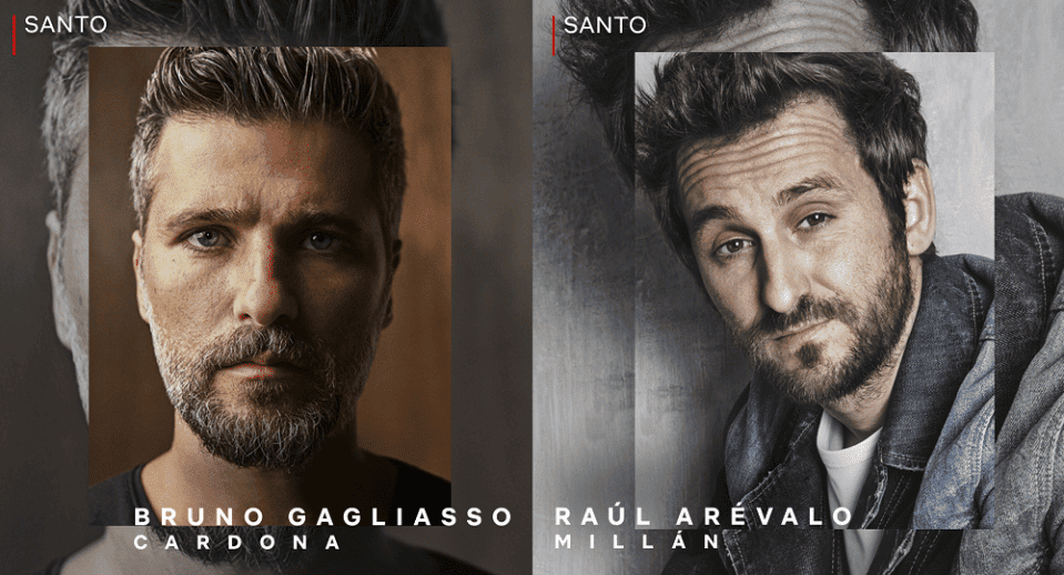 Bruno Gagliasso e Raúl Arévalo vão estrelar “Santo”, série internacional da Netflix. Imagem: Netflox/Divulgação
