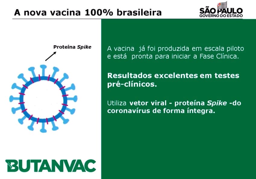 Butanvac: testes de fases 1 e 2 com vacina brasileira devem começar em abril