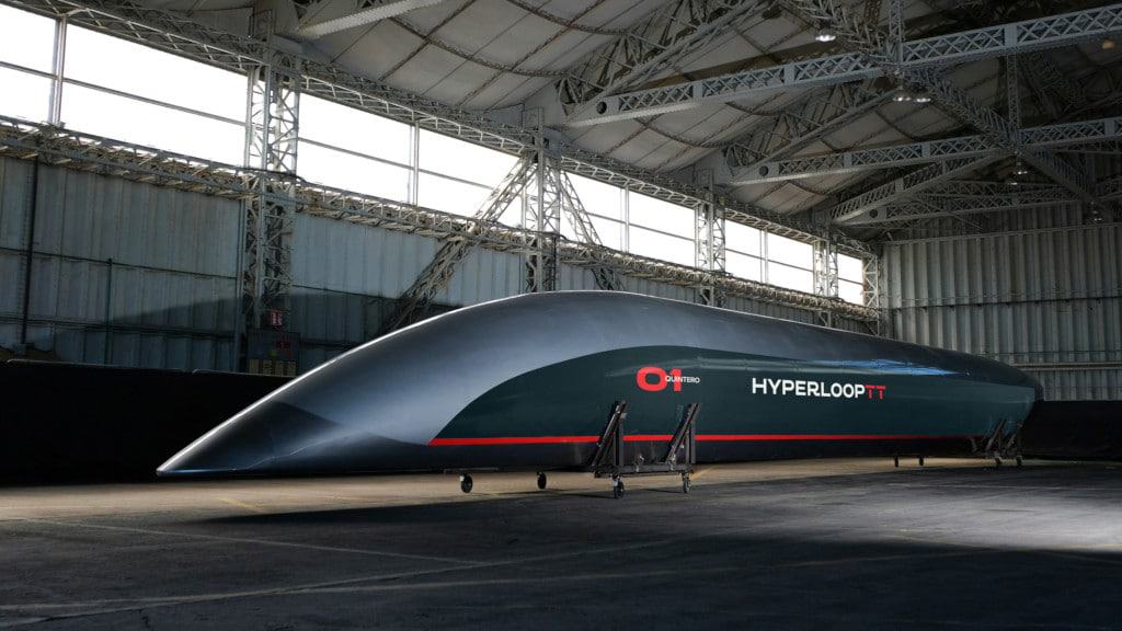 Cápsula de passageiros da Hyperloop Transportation Technologies