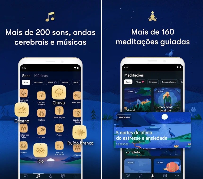 Screenshots do app Relax Meditation: Sleep Sounds