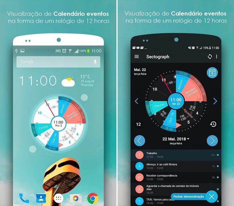 Sectograph para Android