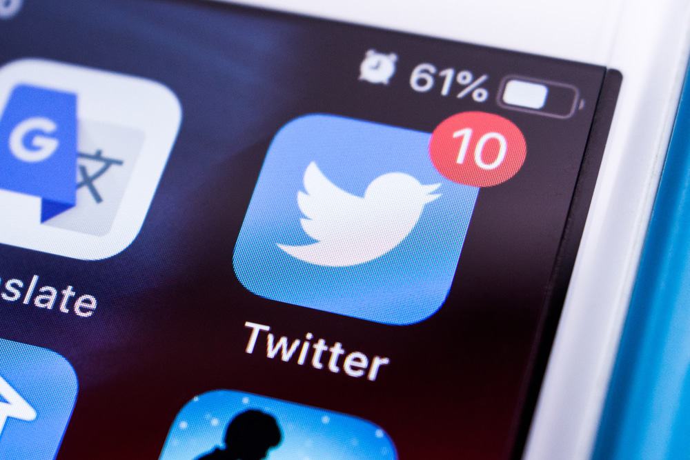 Logo do aplicativo do Twitter