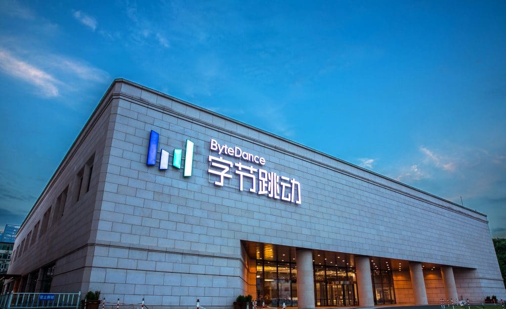Fachada da empresa chinesa ByteDance