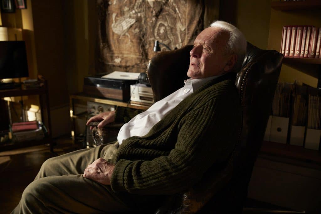 Anthony Hopkins em 'Meu Pai'. Imagem: Ascot Elite Entertainment/Divulgação