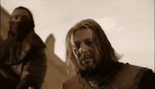 A morte de Ned Stark em 'Game of Thrones'. Imagem: HBO/Divulgação