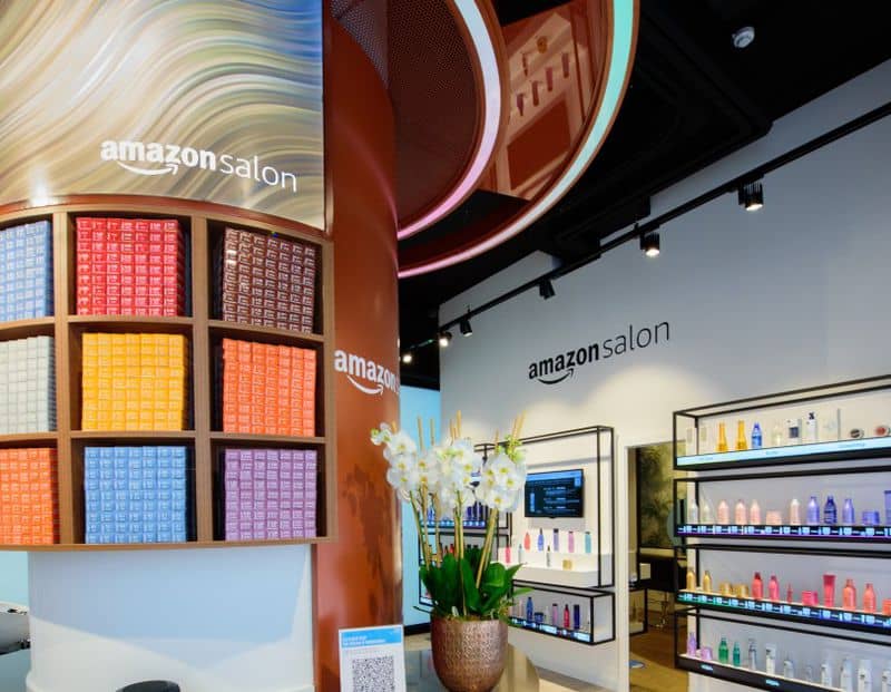 Amazon abre salão de beleza 'tech'. Imagem: Reprodução/Amazon