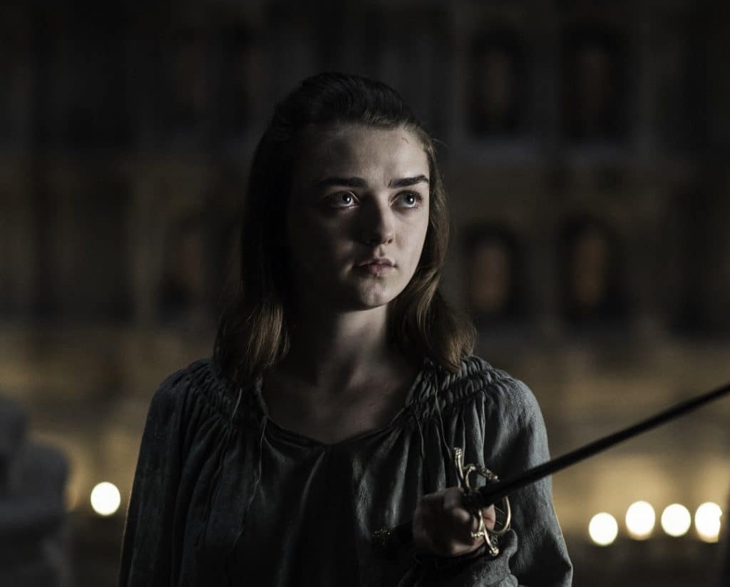 Maisie Williams (Arya Stark) em 'Game of Thrones'. Imagem: HBO/Divulgação
