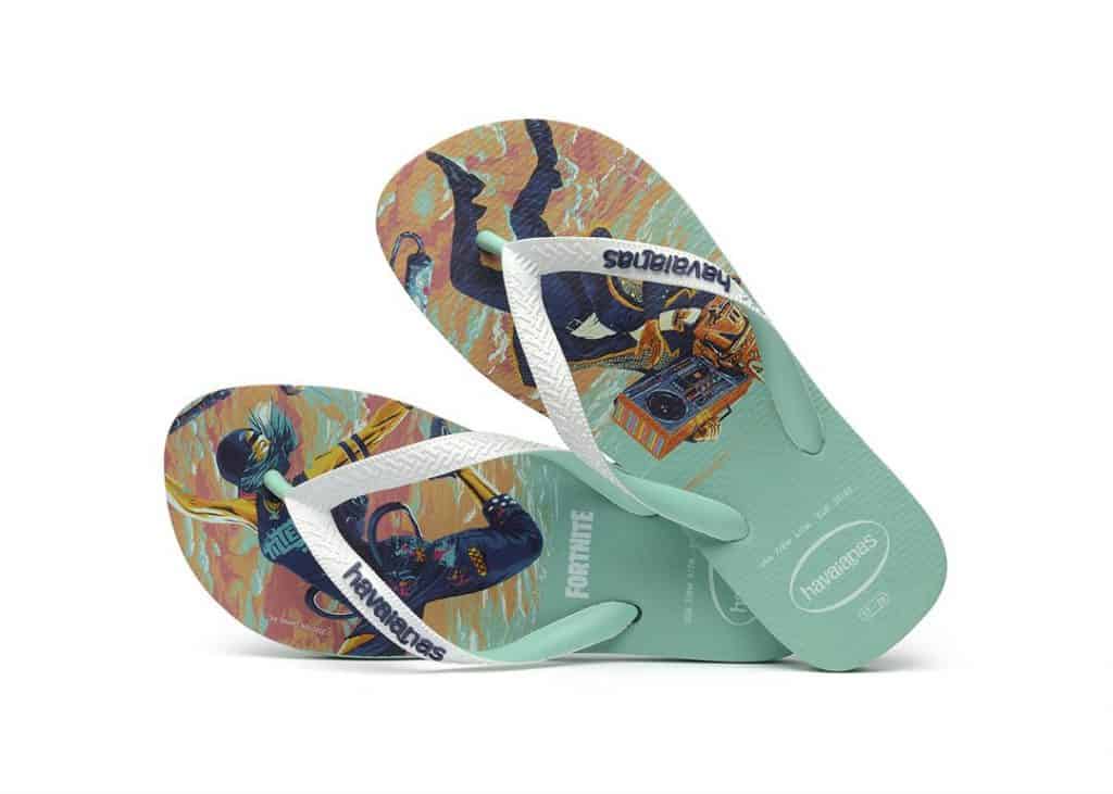 Havaianas Fortnite: marca lança linha baseada no game. Imagem: Divulgação