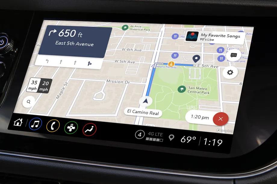 Maps Plus, novo serviço de mapeamento da GM; Imagem: The Verge/Reprodução