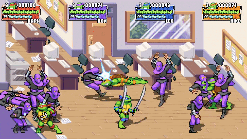 'Tartarugas Ninja: Shredder's Revenge' ganha trailer de gameplay. Imagem: Divulgação/Dotemu