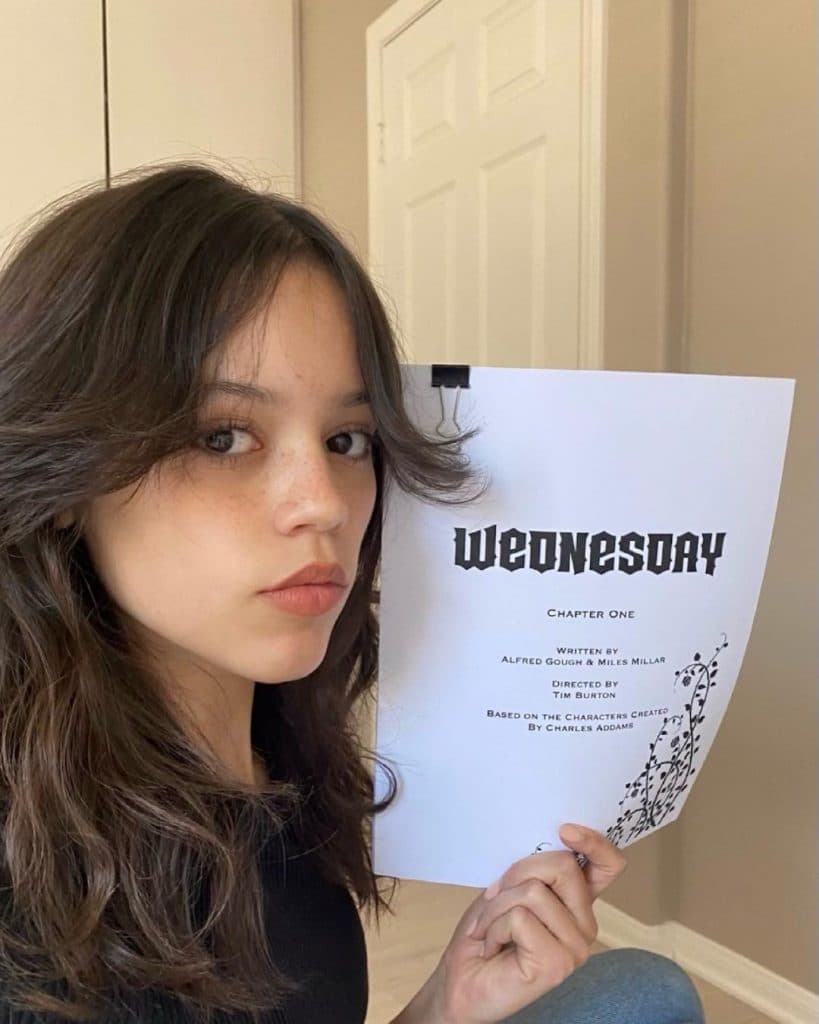 Jenna Ortega é a nova Wandinha Addams. Imagem: Instagram/Reprodução