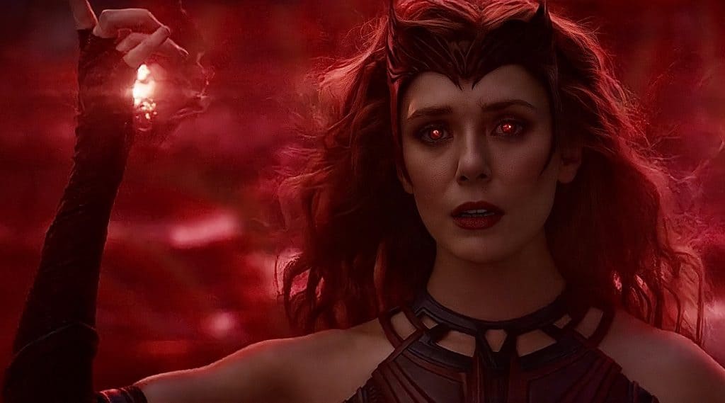 Wanda como Feiticeira Escarlate em 'WandaVision'. Imagem: Marvel Studios/Divulgação