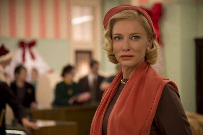 Cate Blanchett em Carol, produção de Todd Haynes