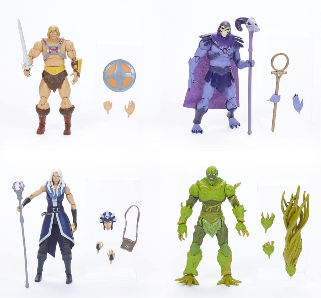 He-Man, Esqueleto, Maligna e Moss Man