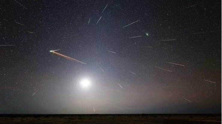 Eta Aquáridas registrada no Deserto de Pilbara, na Austrália em 2013. Créditos: Colin Legg