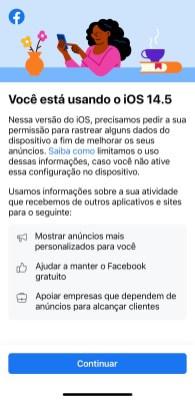 Novos termos de uso do Facebook em dispositivos com iOS 14.5