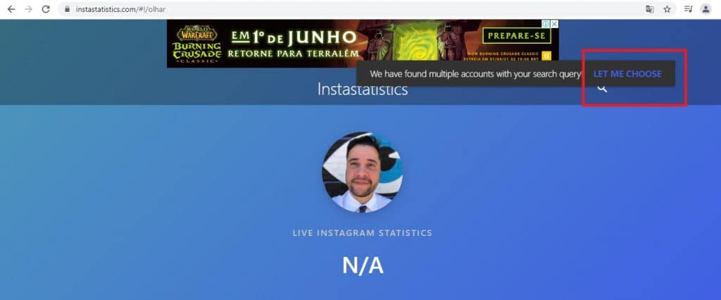 Tutorial para usar o contador de seguidores do Instagram